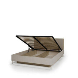 Arte Charlie Ch-24 Ottoman Bed Eu King In Cashmere - Lift-Up Storage For Spacious Underbed Organisation - thumbnail 2