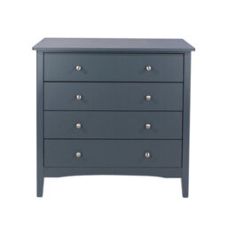 Core Products Como 4 Drawer Midnight Blue Chest Of Drawers, H85.0Cm X W83.0Cm X D43.0Cm - thumbnail 4