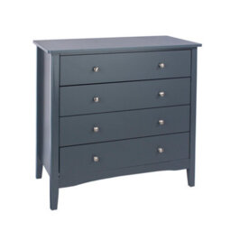 Core Products Como 4 Drawer Midnight Blue Chest Of Drawers, H85.0Cm X W83.0Cm X D43.0Cm - thumbnail 3