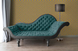 Galerie Absolutely Chic Brown Yellow Grey Art Deco Style Geometric Motif Smooth Wallpaper - thumbnail 5