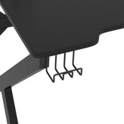 Berkfield Gaming Desk With K Shape Legs Black 110X60X75 Cm - thumbnail 6