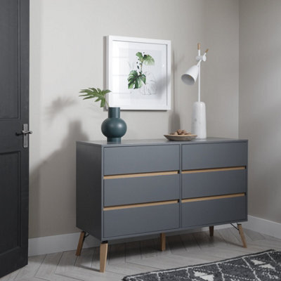 Nöa & Nani Noa & Nani Chest Of Drawers 6 Drawer In Silk Grey Otto - image 1
