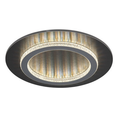 Luminosa Lighting Luminosa Jayden Semi Flush Ceiling Light Matt Black Led 3000/4000/6500K - image 1