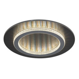 Luminosa Lighting Luminosa Jayden Semi Flush Ceiling Light Matt Black Led 3000/4000/6500K - thumbnail 1