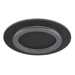 Luminosa Lighting Luminosa Jayden Semi Flush Ceiling Light Matt Black Led 3000/4000/6500K - thumbnail 2