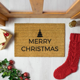 Artsy Doormats Traditional Merry Christmas Greeeting Doormat - thumbnail 3