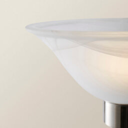 Valuelights Memphis Traditional Style Satin Nickel Barley Twist Floor Lamp With Frosted Shade - thumbnail 3