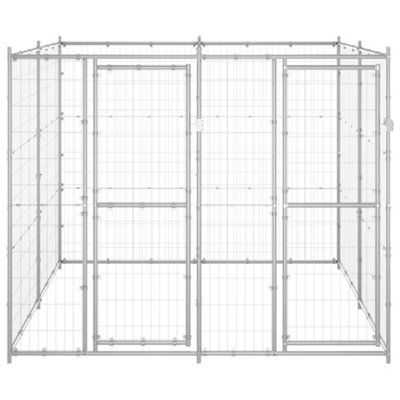 Berkfield Durable Outdoor Dog Kennel Galvanised Steel 4.84 M2 - image 1