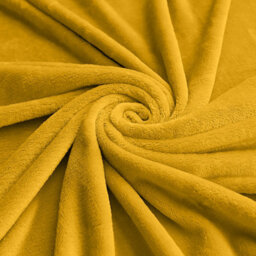Ameha Fleece Plain Blanket, Lightweight & Reversible Throw For Travel, Bed & Sofa Blanket, Ochre King 200X240Cm - thumbnail 7