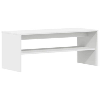 Berkfield Durable Tv Cabinet White 100X40X40 Cm Engineered Wood - image 1
