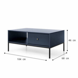 Arte Stylish Mono Coffee Table H460mm W1040mm D680mm In Navy - Versatile Elegance For Your Living Room - thumbnail 5