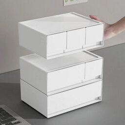 2 Drawer Desktop Storage Box With Drawers Organizer - thumbnail 5