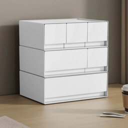 2 Drawer Desktop Storage Box With Drawers Organizer - thumbnail 4