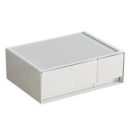 2 Drawer Desktop Storage Box With Drawers Organizer