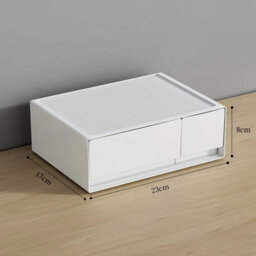 2 Drawer Desktop Storage Box With Drawers Organizer - thumbnail 2