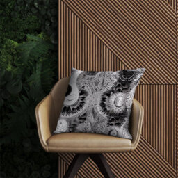 Warren Reed Designer Abstract Moon And Sun Outdoor Cushion 45Cm X 45Cm - thumbnail 2