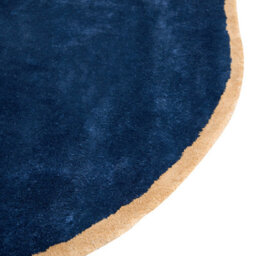 Beliani Rug Kanrach Navy Blue 200 X 200 Cm Viscose - thumbnail 6