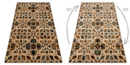 RugsX Wool Carpet Omega Amalfi Flowers Kamel Brown  235X350 Cm - thumbnail 3