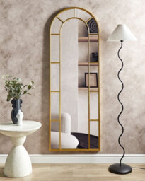 Beliani Wall Mirror Crosses 60 Cm 170 Cm Metal Gold - thumbnail 2
