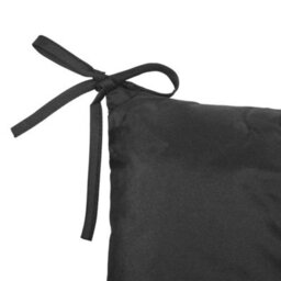 Outsunny 3 Seater Garden Bench Cushion Outdoor Seat Pad With Ties Black - thumbnail 9