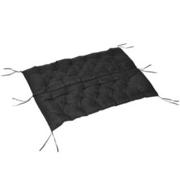 Outsunny 3 Seater Garden Bench Cushion Outdoor Seat Pad With Ties Black - thumbnail 8