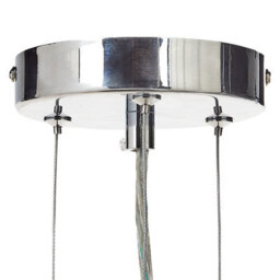 Wyld And Coco Crystal Chandelier Pendant Lamp, Chrome Silver Finish, W50 X D50 X Adjustable H Up To 120Cm - thumbnail 6