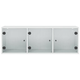 Walplus Wall Cabinet With Glass Doors White 102X37X35 Cm - thumbnail 6