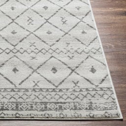 Livabliss Roma-Modern White Grey Charcoal Living Dining Bedroom Rug 80 X 220 Cm Easy Care, Non Shedding - thumbnail 5