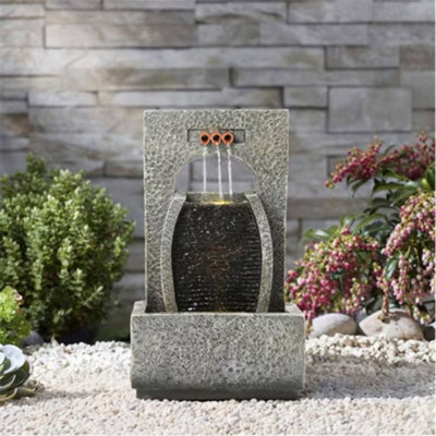 Solar Water Fountain With Light - Tranquil Garden Decor - image 1