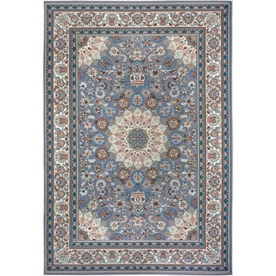 The Rugs Kadi Indoor Outdoor Rug And Runner - Flatweave Weather Resistant Rug In Grey - image 1
