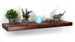 "Moderix Wooden Reclaimed Floating Shelf 7"" 170mm - Colour Dark Oak - Length 130Cm" - thumbnail 1