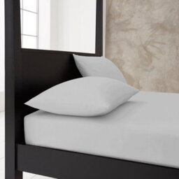 Gaveno Cavailia Percale Deep Ftd Sheet Super King Silver