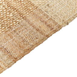 Wyld And Coco Naturaweave Handwoven Jute Area Rug 80 X 150 Cm Beige Fringed - thumbnail 3