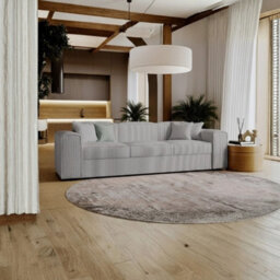 Modern Santos Sofa With Bed Function Stylish Upholstery And Comfortable Seating Perfect For Living Room Light Grey - thumbnail 3