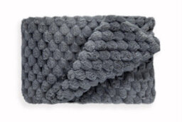 Emma Barclay Lush Luxurious Faux Rabbit Fur Throw For Sofa Blanket Charcoal 140X180Cm - thumbnail 7