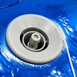 Christmas Tree World 60Cm Metallic Blue Inflatable Mirror Ball - thumbnail 5