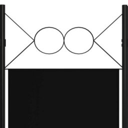 Vidaxl 6-Panel Room Divider Black 240X180 Cm Room Dividers - thumbnail 5