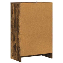 Berkfield Elegant Shoe Cabinet Smoked Oak 60X35X92 Cm Engineered Wood - thumbnail 7