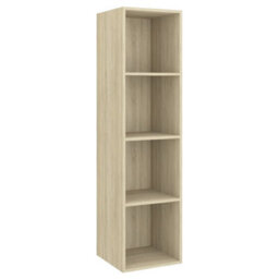 Berkfield 2 Piece Tv Cabinet Set Sonoma Oak Engineered Wood - thumbnail 5