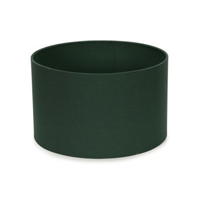 Valuelights Reni Forest Green Fabric Drum Ceiling Lamp Shade (D)25Cm - image 1