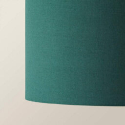 Valuelights Reni Forest Green Fabric Drum Ceiling Lamp Shade (D)25Cm - thumbnail 4