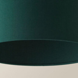 Valuelights Reni Forest Green Fabric Drum Ceiling Lamp Shade (D)25Cm - thumbnail 5