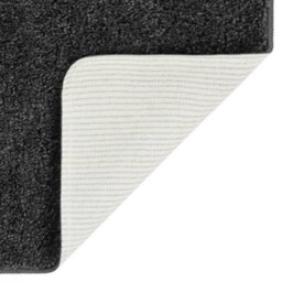 Walplus Shaggy Rug Dark Grey 120X170 Cm Anti Slip - thumbnail 3