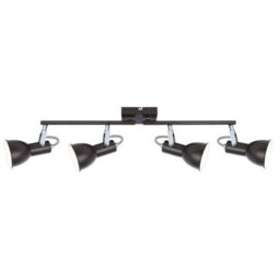 Luminosa Lighting Luminosa Fargo Ceiling Spotlight Bar Brown 4X E14 - thumbnail 2