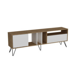 Decorotika Mistico Tv Stand Tv Unit For Tvs Up To 80 Inch Walnut And White - thumbnail 4