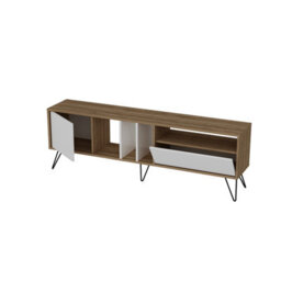 Decorotika Mistico Tv Stand Tv Unit For Tvs Up To 80 Inch Walnut And White - thumbnail 5