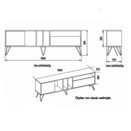 Decorotika Mistico Tv Stand Tv Unit For Tvs Up To 80 Inch Walnut And White - thumbnail 6