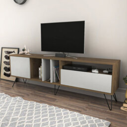 Decorotika Mistico Tv Stand Tv Unit For Tvs Up To 80 Inch Walnut And White - thumbnail 2