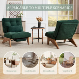 Matteo Striped Corduroy Accent Recliner Chair With Foldable Ottoman - Emerald - thumbnail 7