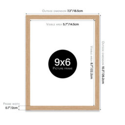 9X6 Oak Picture Frame (22.9 X 15.2Cm) Poster, Photo, Artwork, Gallery Wall Or Print - thumbnail 3
